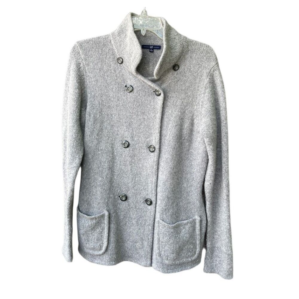 GAP size L double breast sweater cardigan